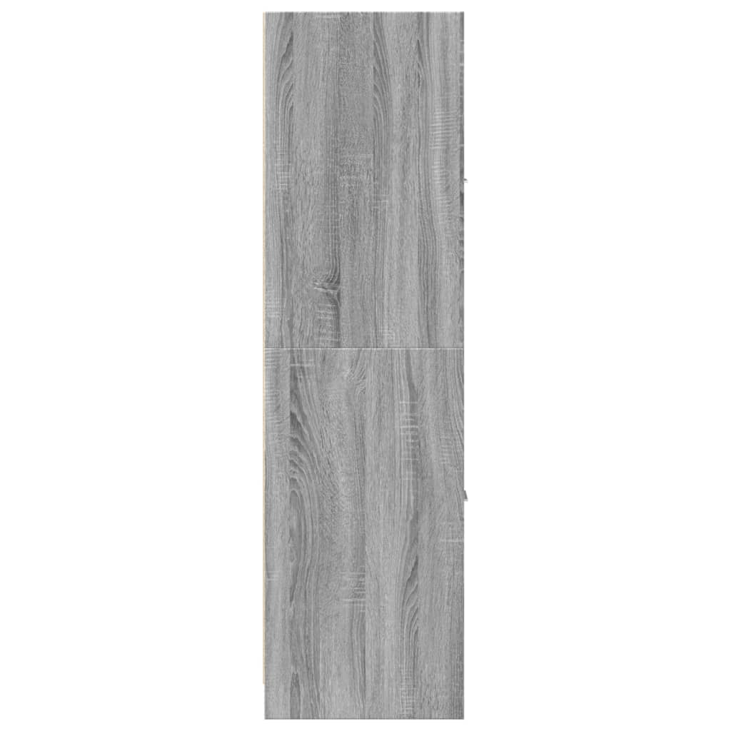 Apothecary Cabinet Grey Sonoma 40x41x144.5 cm Engineered Wood